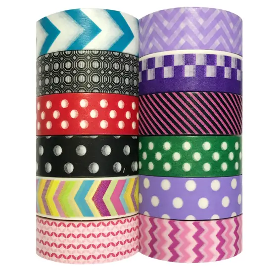 Wrapables WPSET71 Washi Masking Tape Collection (Set of 12) {2}