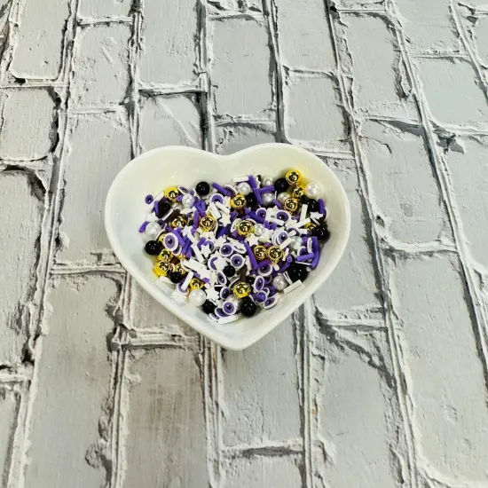 150g Purple Eyes Halloween Polymer Clay Sprinkle Mix - Ideal for Fake Bakes, Clay Art, Slime - Spooky, Mysterious, and Festive {3}