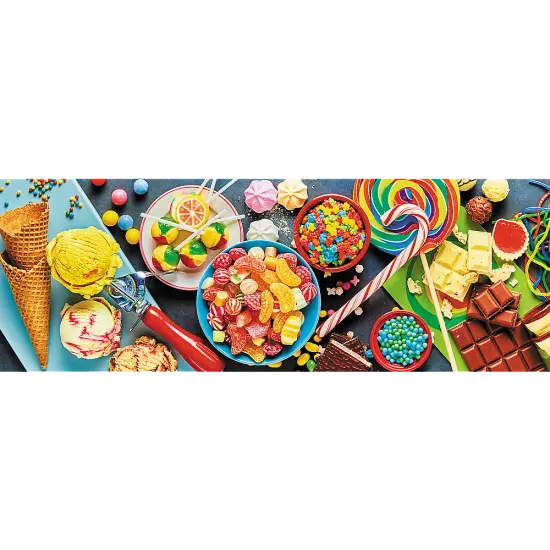 Panorama 1000 Piece Jigsaw Puzzles, Sweet Delights, Colorful Candy and Sweet Treats Puzzle, Adult Puzzles, Trefl 29046 {2}