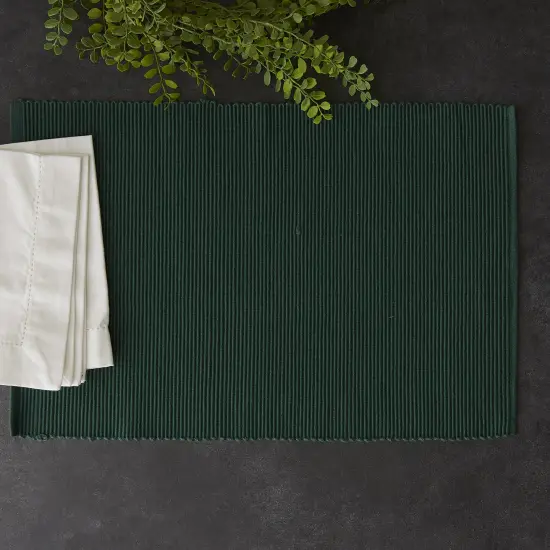 PLACEMAT DARK GREEN Set of 6 {3}