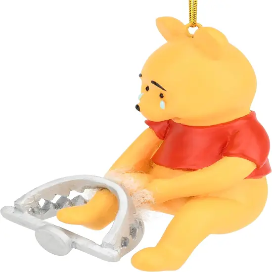 Tree Buddees Winne The Pooh Caught in a Bear Trap Funny Christmas Ornament Decoration {1}