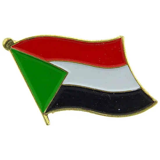 Sudan Flag Pin 1" {1}