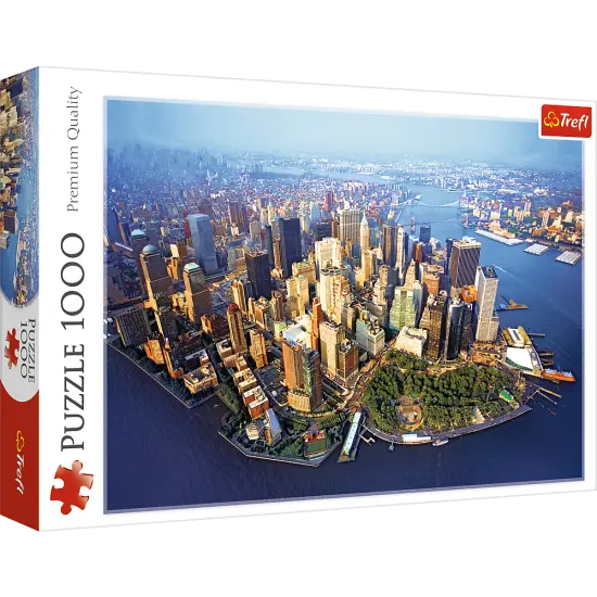 1000 Piece Jigsaw Puzzles, New York, NYC Puzzle with City Skyline and Aerial View, Puzzle of USA, Adult Puzzles, Trefl 10222 {1}