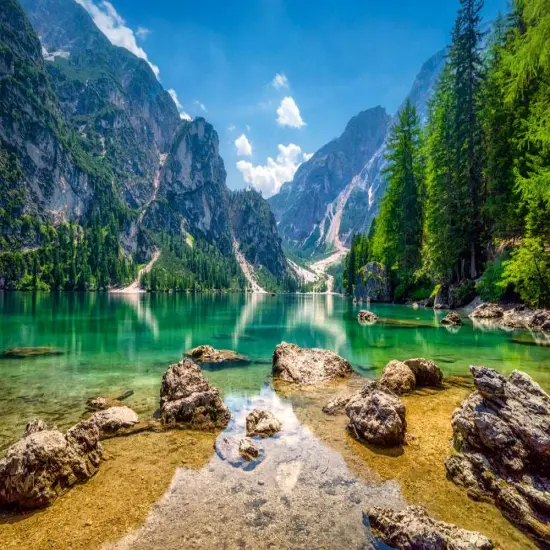 1000 Piece Jigsaw Puzzle, Heaven's Lake, Pragser Wildsee in the Dolomites, Italy, Adult Puzzle, Castorland C-103416-2 {2}