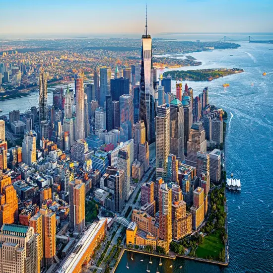 500 Piece Jigsaw Puzzle, Sunset over Manhattan, New York, NYC, cityscape puzzle, USA, Adult Puzzles, Castorland B-53674 {2}