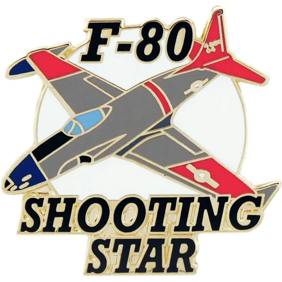 F-80 Shooting Star Airplane Pin 1 1/2" {1}