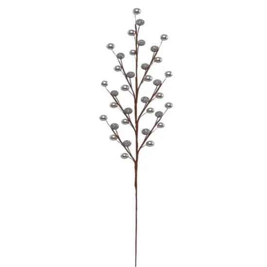 19" BERRY SPRAY 35 SILVER- 2 Dozen {1}