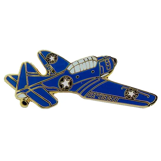 Dauntless Airplane Pin 1 1/2" {1}