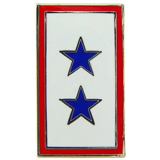 Family Member In Service Pin Two Stars 7/8" {1}