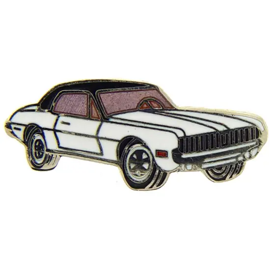 1968 Cougar Pin White 1" {1}