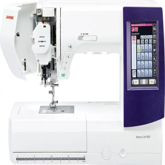 Janome Memory Craft MC9850 Sewing and Embroidery Machine {2}
