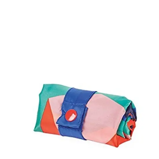 LOQI Geometric 2 Triangles Reusable Shopping Bag, Multicolor {3}