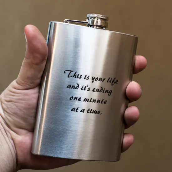 8oz This is Your Life Stainless Steel Flask {3}
