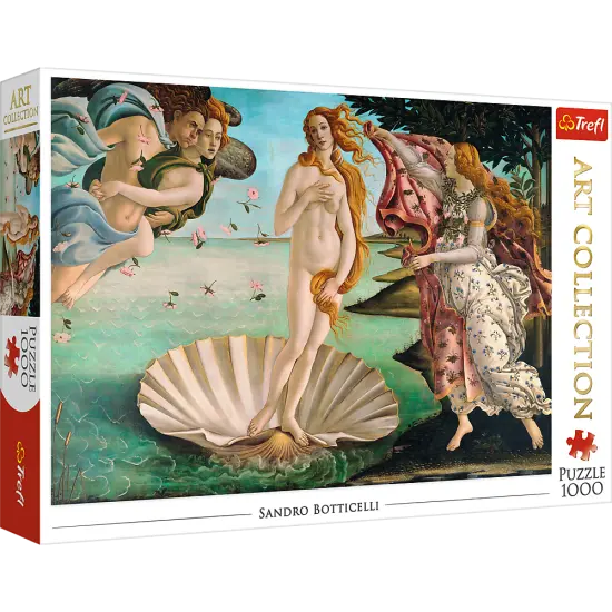 1000 Piece Jigsaw Puzzles, The Birth of Venus, Botticelli, Goddess of Love and Beauty, Greek Mythology, Adult Puzzles, Trefl 10589 {1}