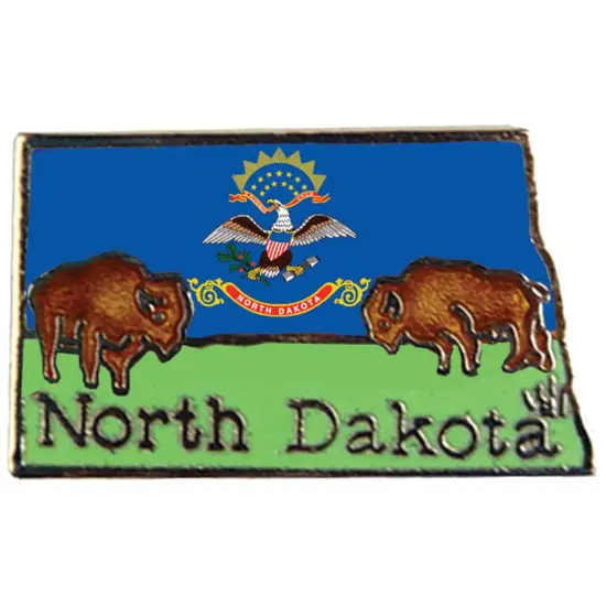 North Dakota Map Pin 1" {1}