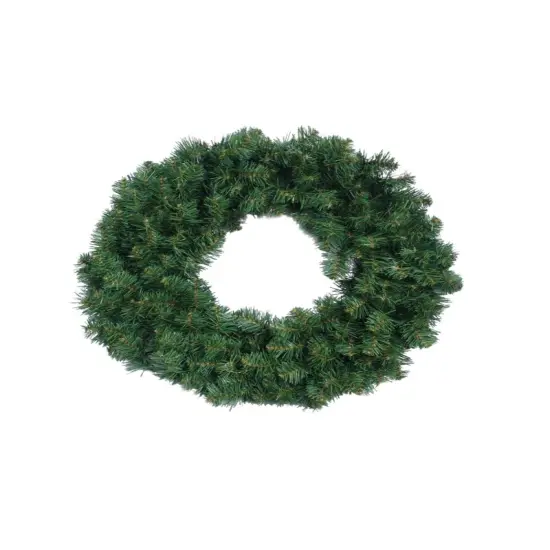 Northern Pine Wreath with 220 Lifelike Green Tips | 24" Wide | Indoor/Outdoor Use | Holiday Xmas Accents | Christmas Wreaths | Home & Office Decor (Set of 12) - 2024 Christmas Collection, Floral Home by Artificial Flowers {1}