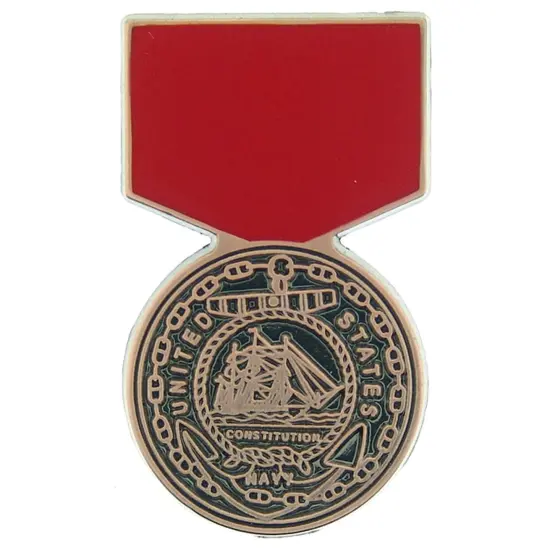 EagleEmblems P15047 PIN-Medal,USN Good COND. (1-3/16'') {1}