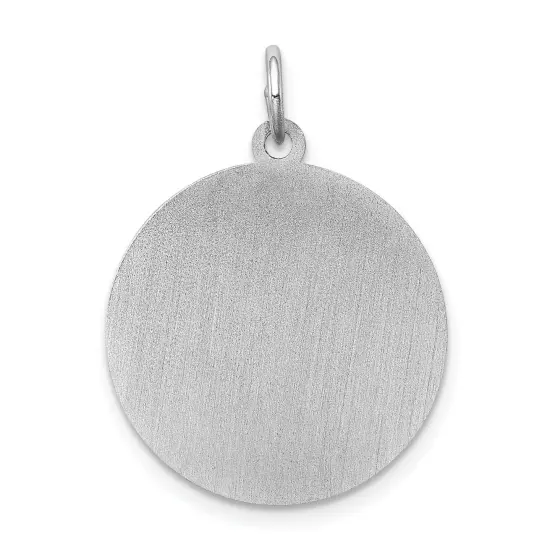 Sterling Silver Dalmation Disc Charm Pendant Jewelry 26mm x 19mm {3}