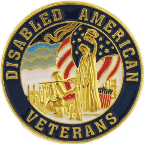 Disabled Veterans Pin 1" {1}