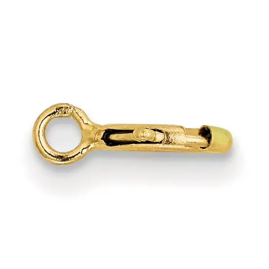 18K Gold Spring Ring Clasp 8Y1701 {2}