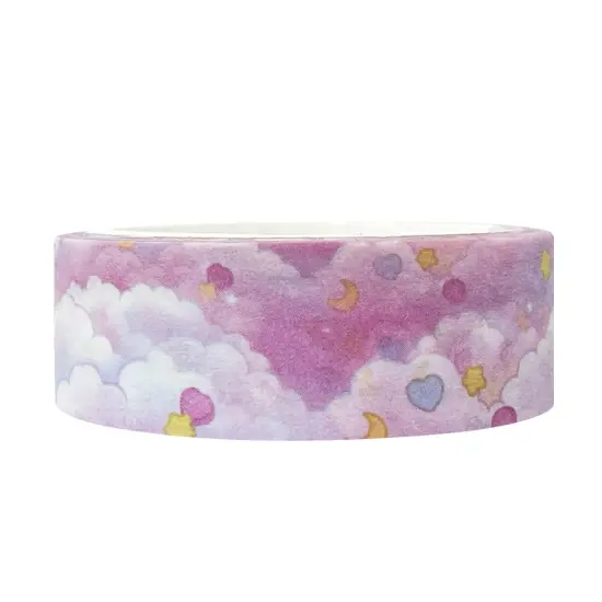 Wrapables Washi Masking Tape Pink Clouds {1}