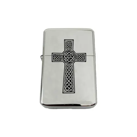 Lighter - Celtic Cross CHROME {1}