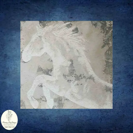 Dream Horse(Cheval de r&ecirc;ve) - Art paper for Decoupage and Mixed Media - 18x24 {3}