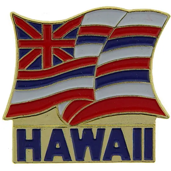 Hawaii State Flag Pin 1" {1}