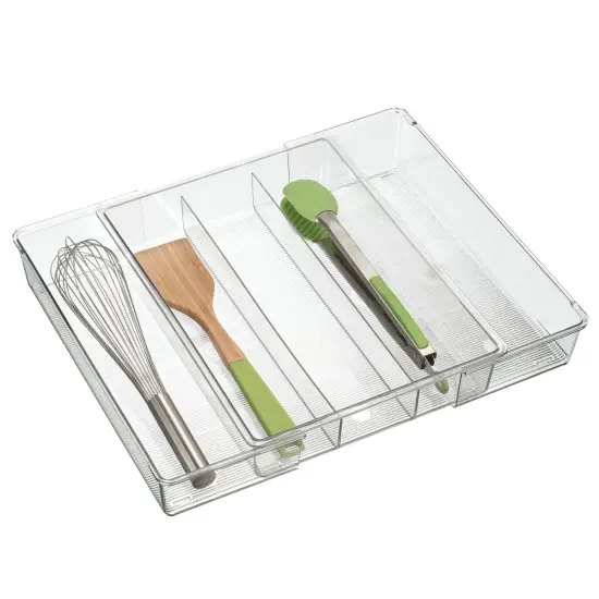 mDesign Plastic Adjustable/Expandable Drawer Storage Organizer {1}
