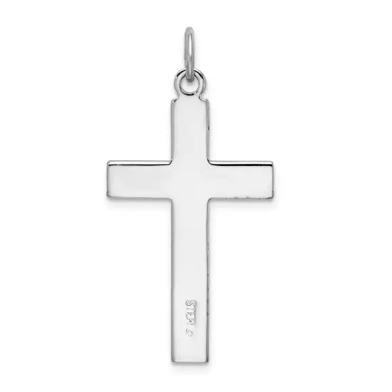 Sterling Silver Cross Charm Jewerly 34mm x 20mm {3}