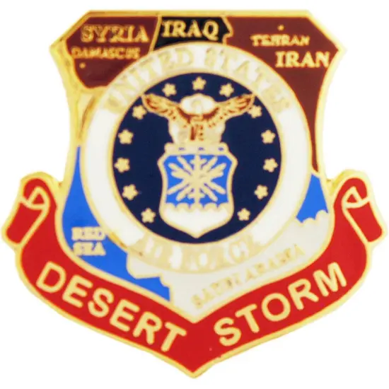 U.S. Air Force Desert Storm Map Pin 1" {1}