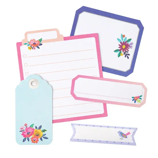 Paige Evans Blooming Wild Journaling Embellishments-W/Holographic Foil Accents {4}