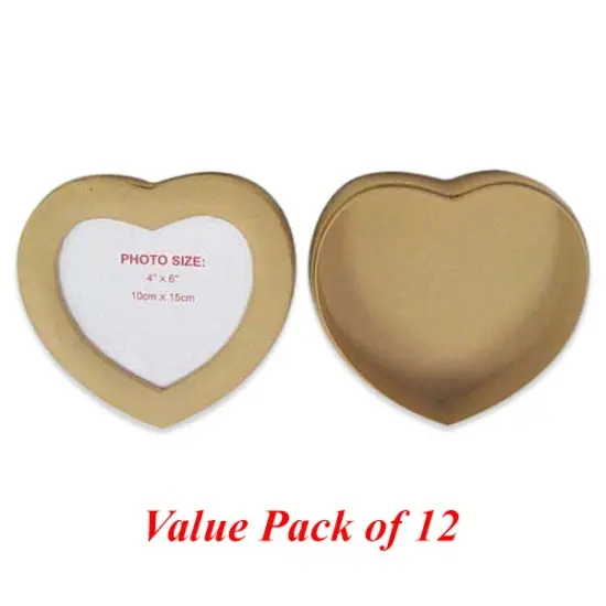 Value Pack of 12 Heart Photo Box - Large {3}