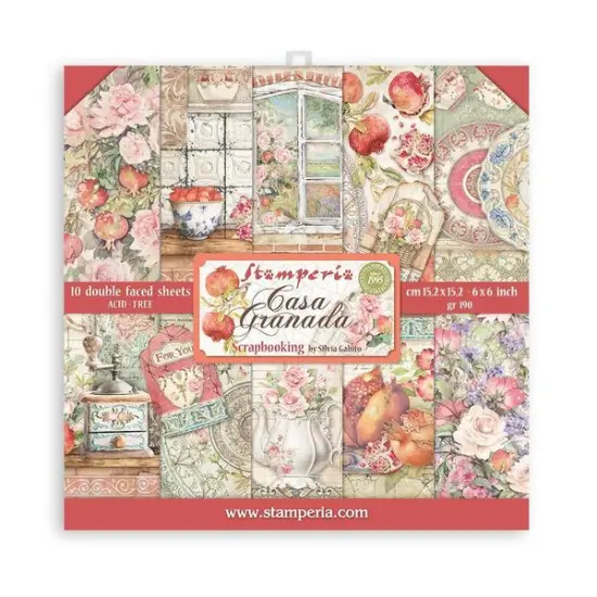 Stamperia Casa Granada 6x6 Paper Pack {1}