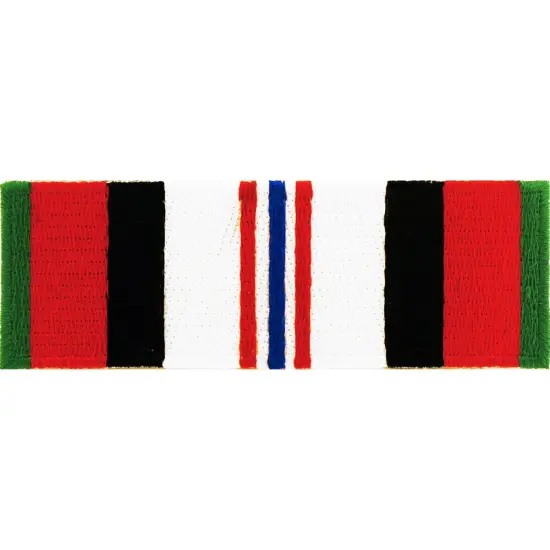 Eagle Emblems Patch-Enduring Freedom Ribbon Veteran (4-1/4") {1}