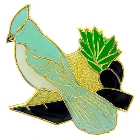 Blue Jay Bird Pin 1" {1}