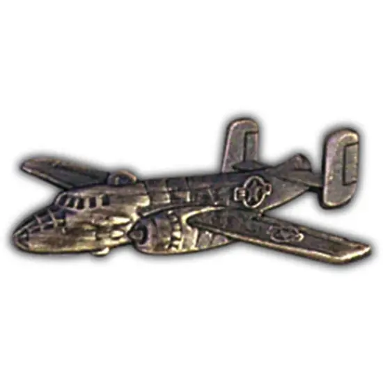B-25 Mitchell Airplane Pin Pewter 1 1/2" {1}