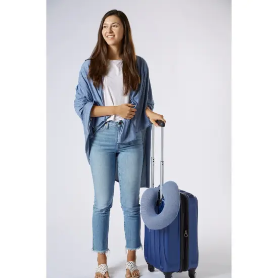 DII French Blue Tri Color Check Dishcloth (Set of 4) {4}