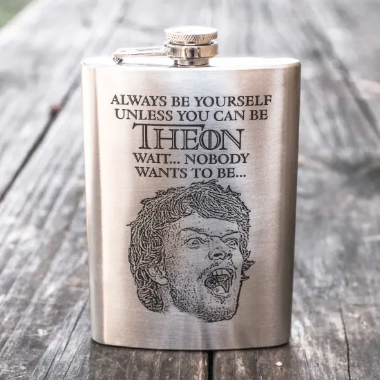 8oz Always Be Yourself - Theon Stainless Steel Flask {3}