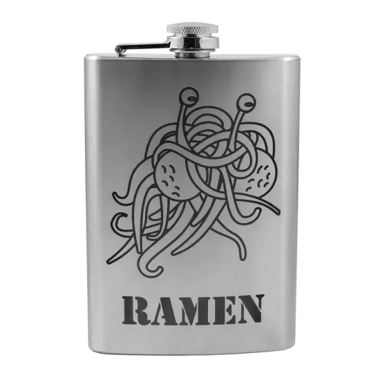 8oz Ramen Stainless Steel Flask {1}