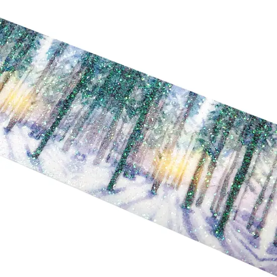 Wrapables Glitter Washi Masking Tape Snowy Forest {3}