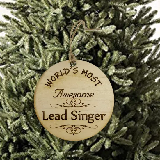 Worlds most Awesome Lead Singer - Ornament {2}