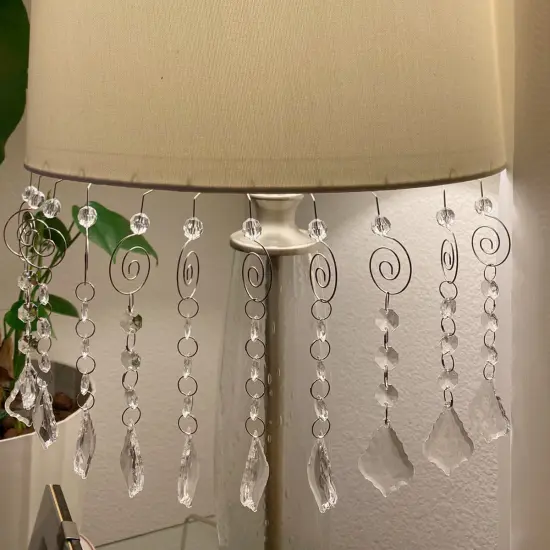 Wrapables Acrylic Hanging Crystal Bead Strands for Chandeliers, Garlands, Wedding Decorations, Christmas Tree Ornaments (20pcs) Maple Leaf {3}