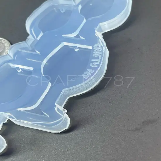 Wine Glass Dangle Earring/Keychain Silicone Mold (C14) {4}
