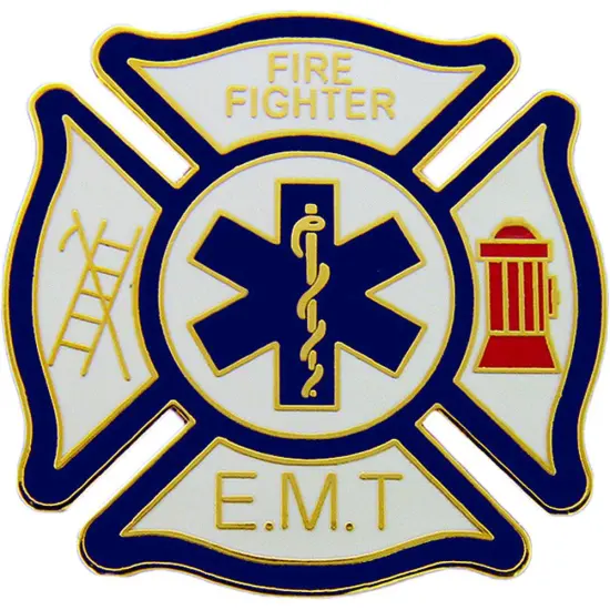 Fire & EMT Shield Pin 1 1/2" {1}