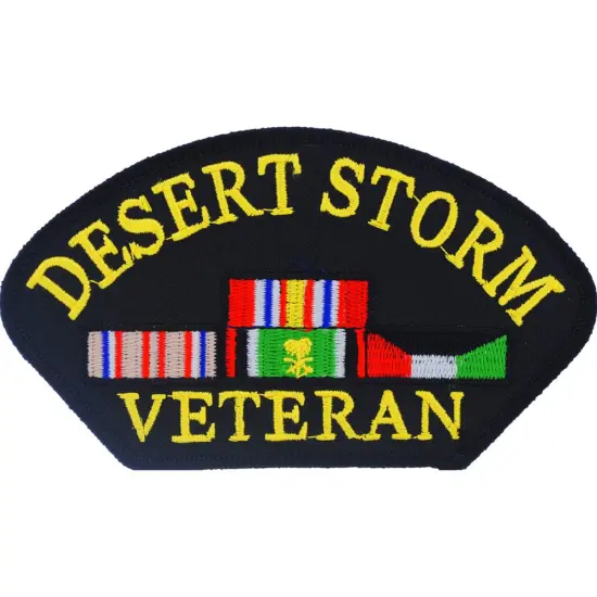 Desert Storm Veteran Hat Patch 2 3/4" x 5 1/4" {1}