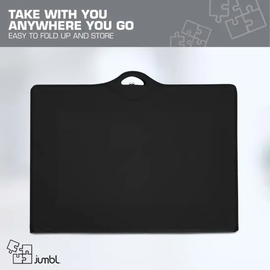 Jumbl Leather Puzzle Portfolio Caddy, Puzzle Holder W/Board & Puzzle Trays for 1,500-Piece Puzzles  {5}