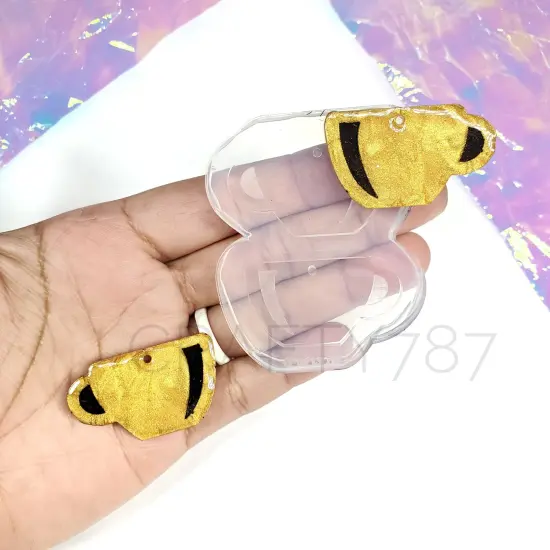 Coffee Cup/ Taza Caf&eacute; Dangle Mold 1.48in(C1) {1}