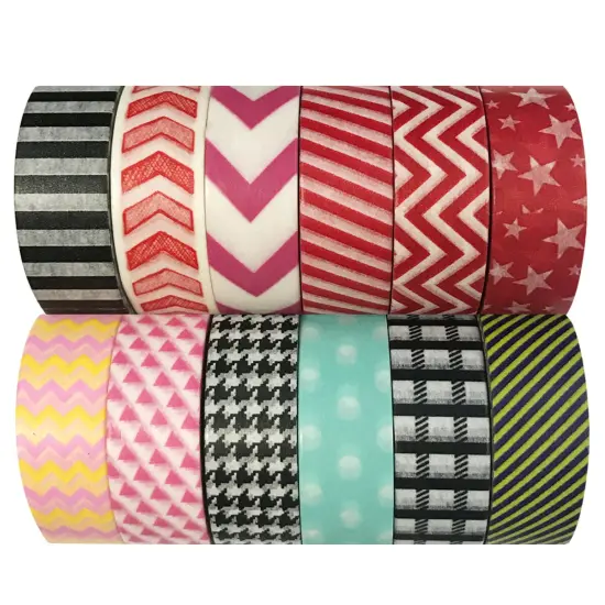 Wrapables WPSET73 Washi Masking Tape Collection (Set of 12) {1}