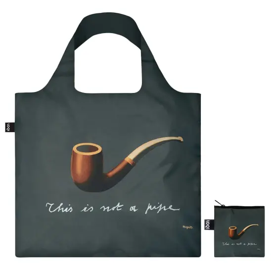 LOQI MUSEUM REN&Eacute; MAGRITTE The Treachery of Images Tote Bag, One Size {2}